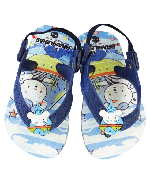 Marineblauwe sliders voor babyberen