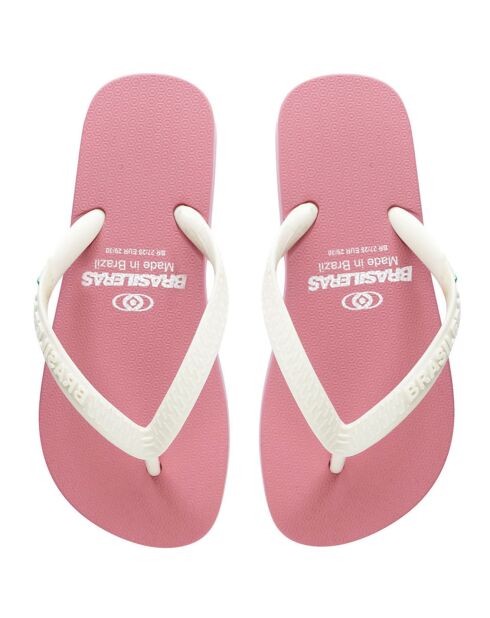 Tongs Clasica Combi Brasil rose/blanc