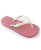 Tongs Clasica Combi Brasil rose/blanc