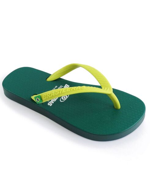 Clasica Combi Brasil grün/gelbe Flip-Flops