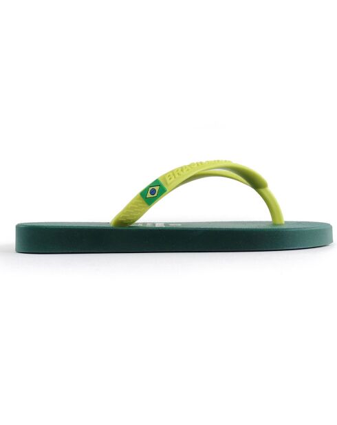 Clasica Combi Brasil grün/gelbe Flip-Flops