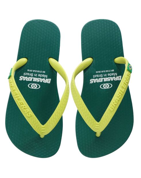 Clasica Combi Brasil grün/gelbe Flip-Flops