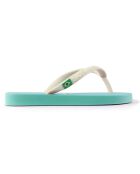 Clasica Combi Brasil watergroen/witte teenslippers