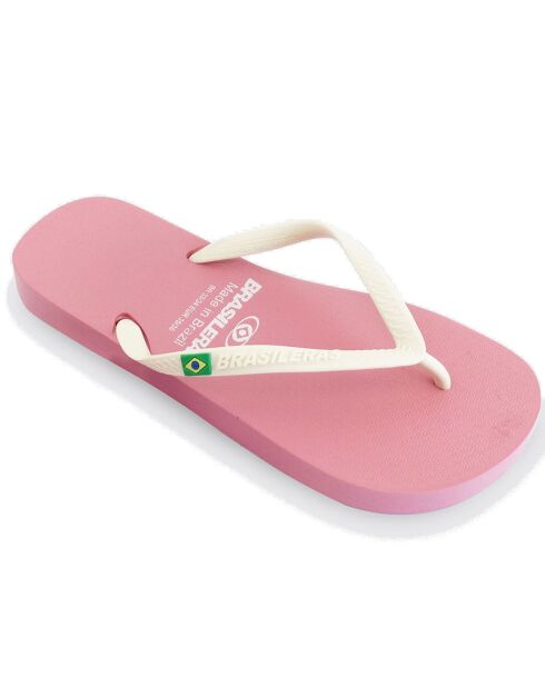 Classic Combi roze/witte teenslippers