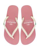 Classic Combi roze/witte teenslippers