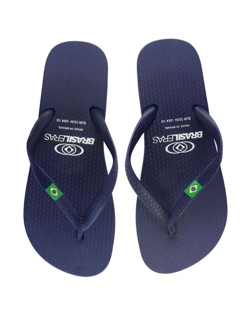 Tongs Clasica Brasil bleu marine