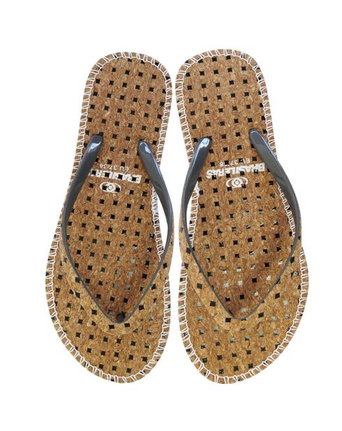 Tongs Hip Corner gris/marron