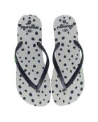 Chanclas Topos en blanco y negro