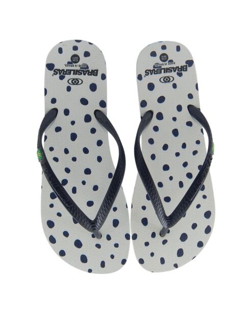 Chanclas Topos en blanco y negro