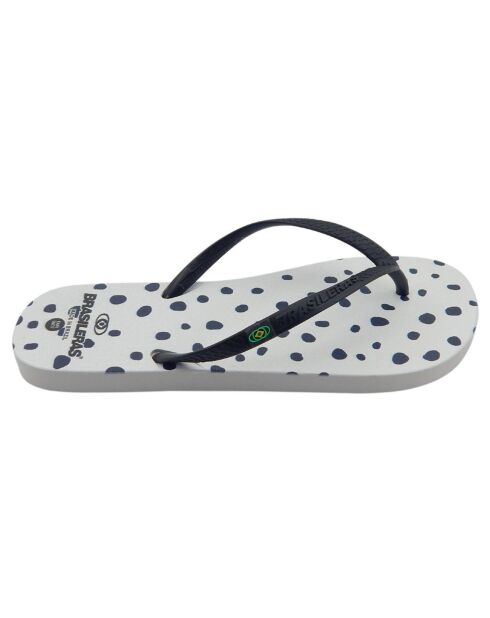 Chanclas Topos en blanco y negro