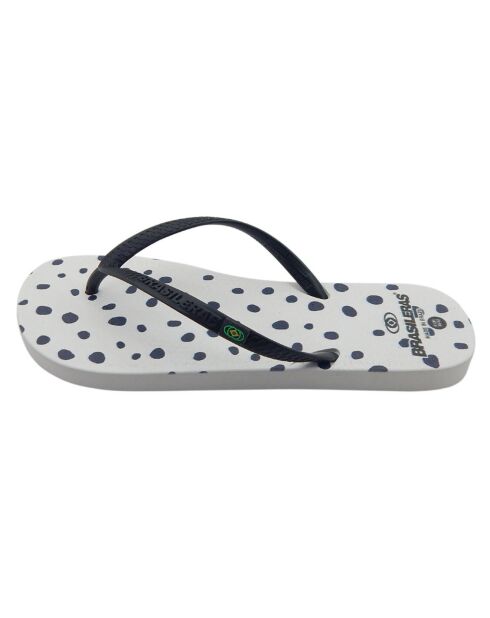 Chanclas Topos en blanco y negro