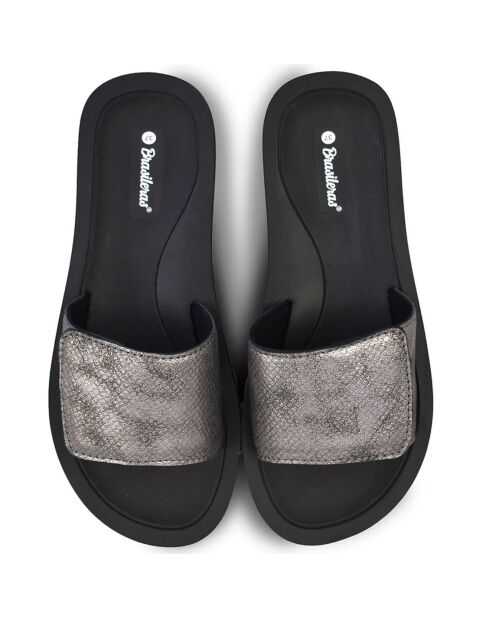 Mules Platino noires