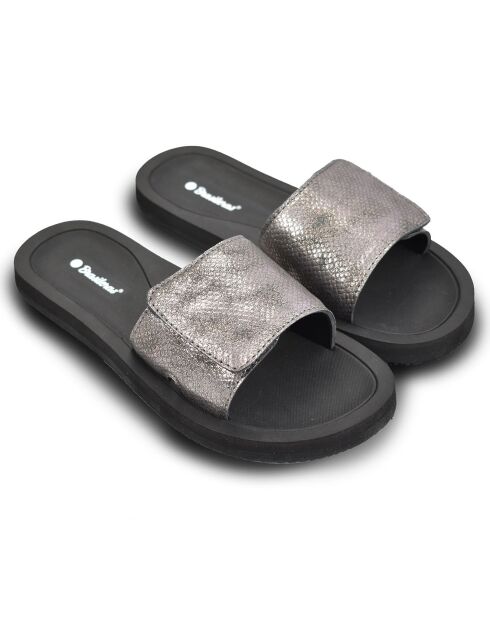 Mules Platino noires