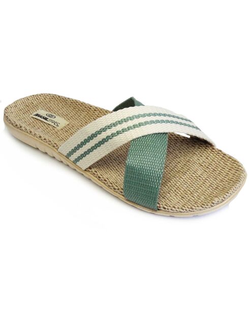 Grüne Pantoletten Tren Midi