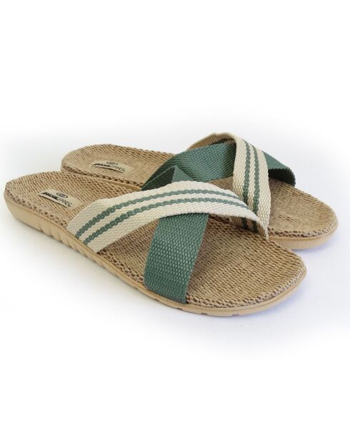 Grüne Pantoletten Tren Midi