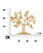 Sculpture Tree glam papillon dorée - 31x30x8 cm