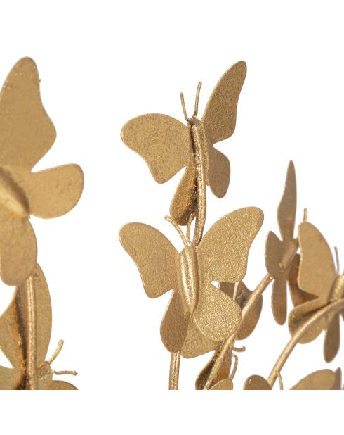 Sculpture Tree glam papillon dorée - 31x30x8 cm