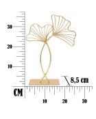 Sculpture Feuille Glam  dorée - 35x25x8.5 cm