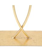 Sculpture Feuille Glam  dorée - 35x25x8.5 cm