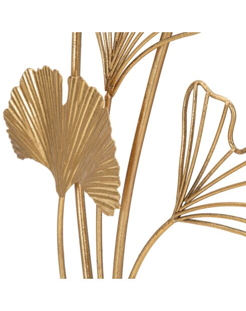 Sculpture Feuille  dorée - 44.5x26x11.5 cm