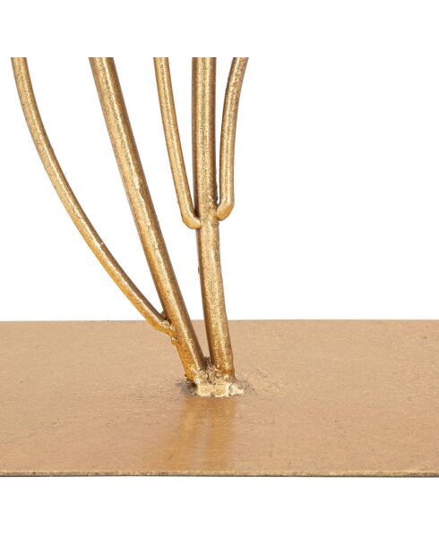 Sculpture Feuille  dorée - 44.5x26x11.5 cm