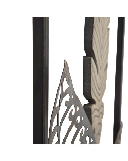 Decoración mural Hoja A oro/plata - 91x30,5x1,9 cm