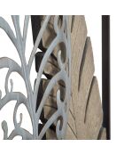 Décoration murale Feuille B doré/argenté - 99.5x30.5x2.5 cm