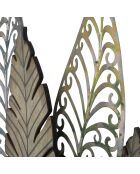 Décoration murale Feuille C doré/argenté - 87x75x2.5 cm