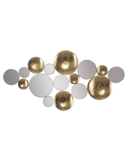 Decoratief paneel met gouden spiegel - 60x118x2,5 cm