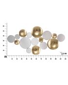 Decoratief paneel met gouden spiegel - 60x118x2,5 cm