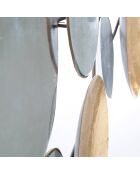 Decoratief paneel met gouden spiegel - 60x118x2,5 cm