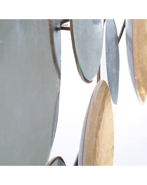 Decoratief paneel met gouden spiegel - 60x118x2,5 cm