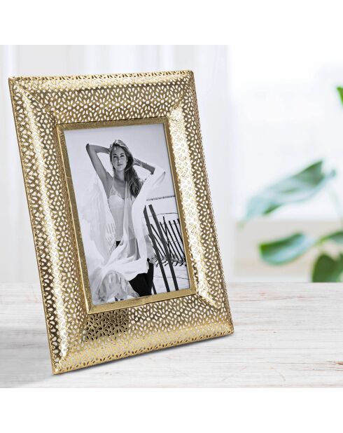 Cadre photo Glam  doré - 31x25x12 cm