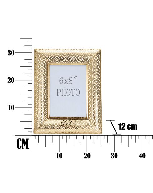 Cadre photo Glam  doré - 31x25x12 cm