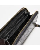 Compagno in pelle Yna nera - 19x11 cm