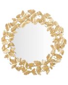 Miroir Feuille Round  doré - 87x87x2.5 cm
