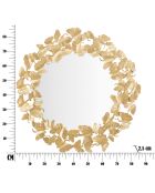 Miroir Feuille Round  doré - 87x87x2.5 cm