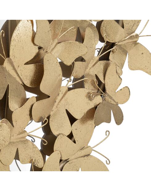 Miroir mural Oval Butterfly  doré - 89.5x59x3 cm