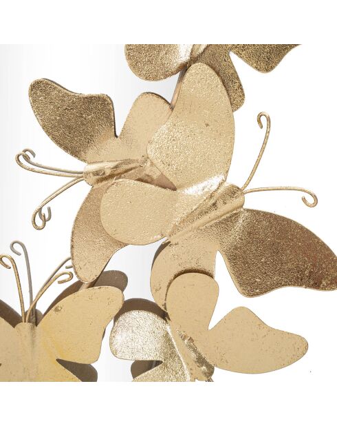 Miroir mural Oval Butterfly  doré - 89.5x59x3 cm