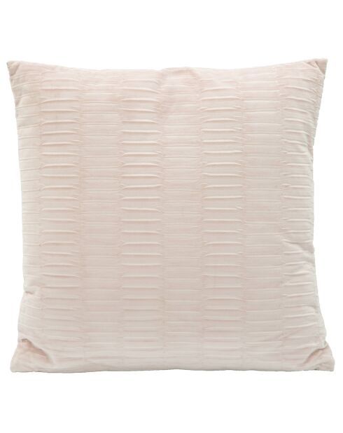 Coussin décoratif Relief rose - 41x41x10 cm