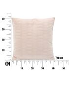 Coussin décoratif Relief rose - 41x41x10 cm