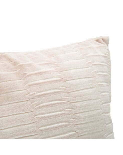 Coussin décoratif Relief rose - 41x41x10 cm