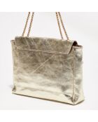 Borsa a tracolla Maku in pelle dorata - 27x20x6,5 cm