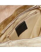 Borsa a tracolla Maku in pelle dorata - 27x20x6,5 cm
