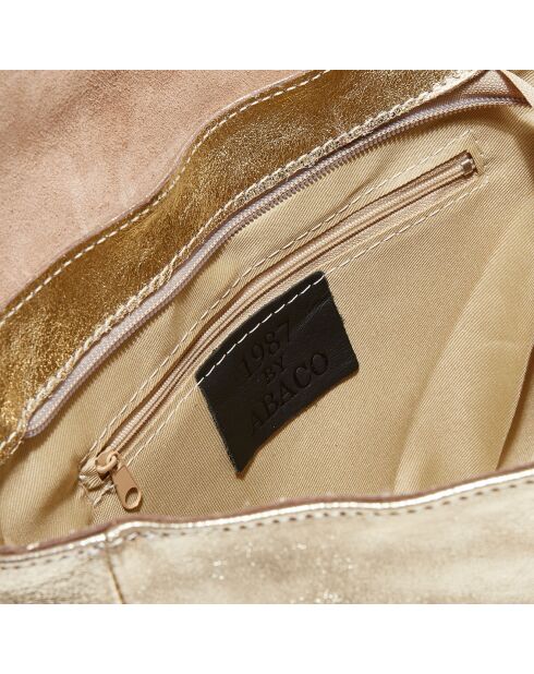 Borsa a tracolla Maku in pelle dorata - 27x20x6,5 cm