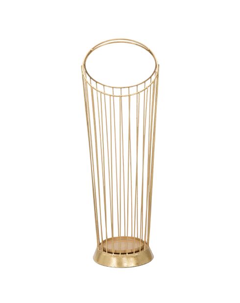 Porte-parapluie Glam doré - 68.5x26.5x23 cm