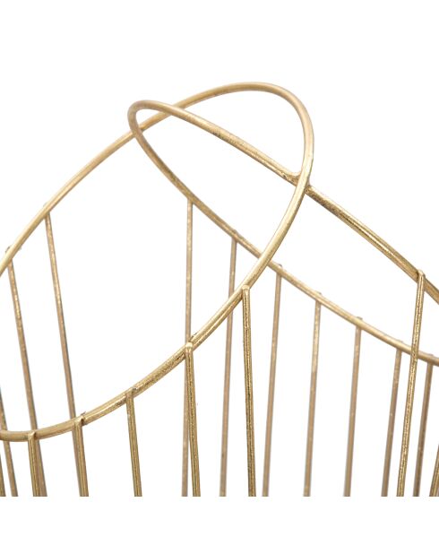 Porte-parapluie Glam doré - 68.5x26.5x23 cm