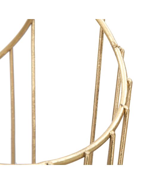 Porte-parapluie Glam doré - 68.5x26.5x23 cm
