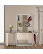Porte-parapluie Glam doré - 68.5x26.5x23 cm