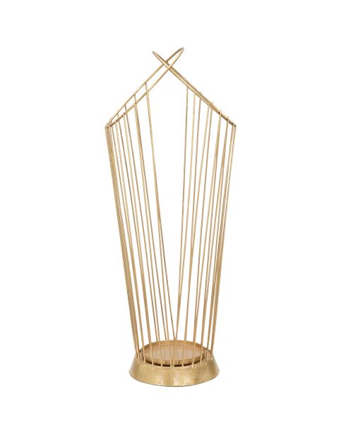 Porte-parapluie Glam doré - 68.5x26.5x23 cm